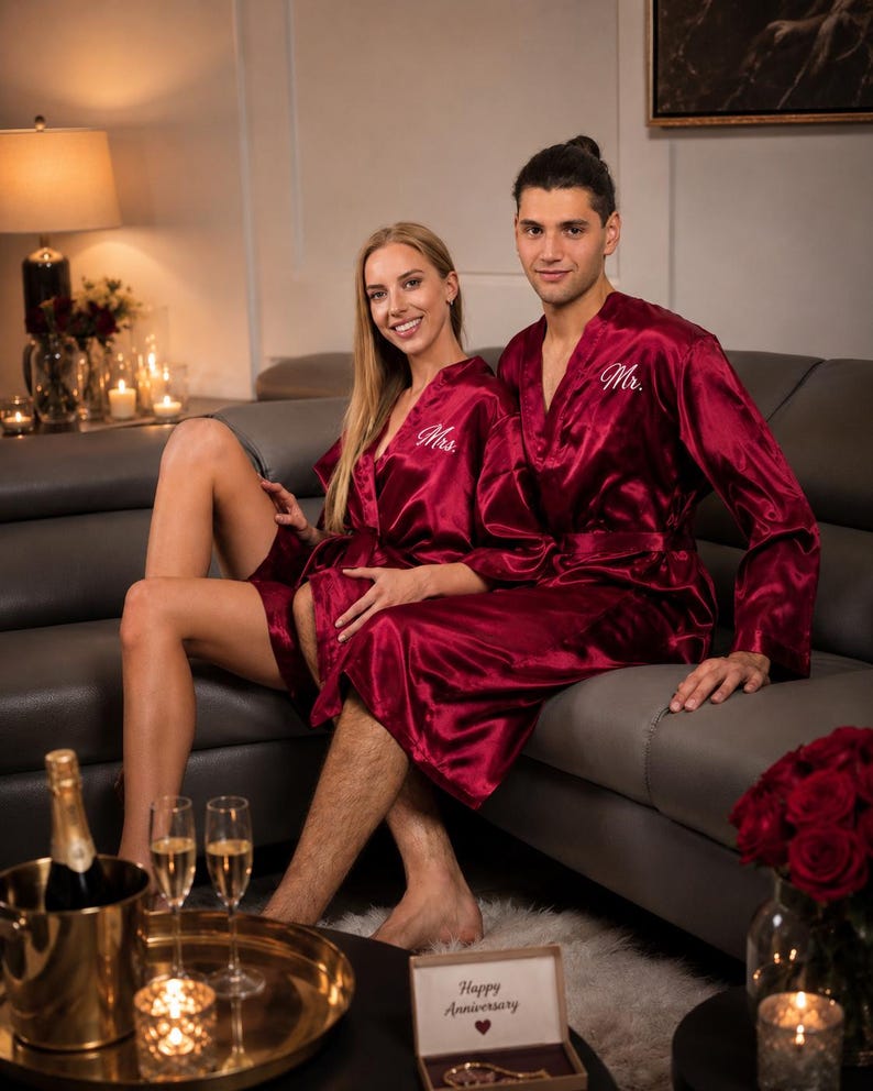 King and Queen Robes, Anniversary Gift, Customized Robes, King and ...
