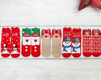 Funny Xmas socks, Santa socks, Christmas Socks, Personalized Xmas socks, Custom socks, Xmas gift, Custom socks, Holiday socks, Winter socks