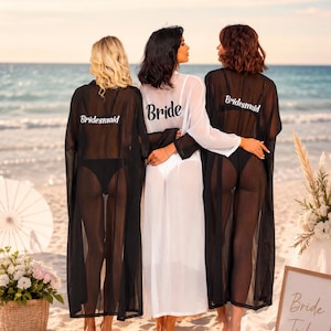 Saída de praia para noiva, Saídas de praia personalizadas para despedida de solteira, Maiôs para madrinhas, Presente para chá de panela, Presentes para madrinhas, L2/Amalf, Feito sob encomenda