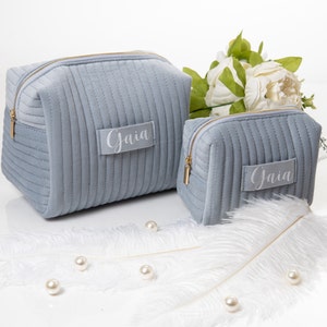 Custom Makeup Bag, Personalized Bridesmaid Gifts, Wedding Gift, Gifts for Her, Travel Toiletry Bag, Bachelorette Cosmetic Bag, Birthday Gift