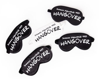 Bachelorette Eye masks, Custom Sleep masks, Bridesmaid gifts, Bridesmaid sleep masks, Spa party masks, Sleepover gifts, Bachelorette-Hangove