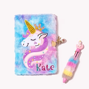 Unicorn Journal Hardcover Notebook - 160 Lined Pages, Gold Foil & Embossed Cover, Elastic Closure, 6.25" X 8.25"