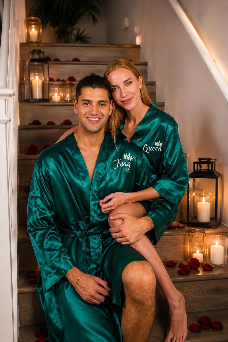 King and Queen Robes, Anniversary Gift, Customized Robes, King and ...