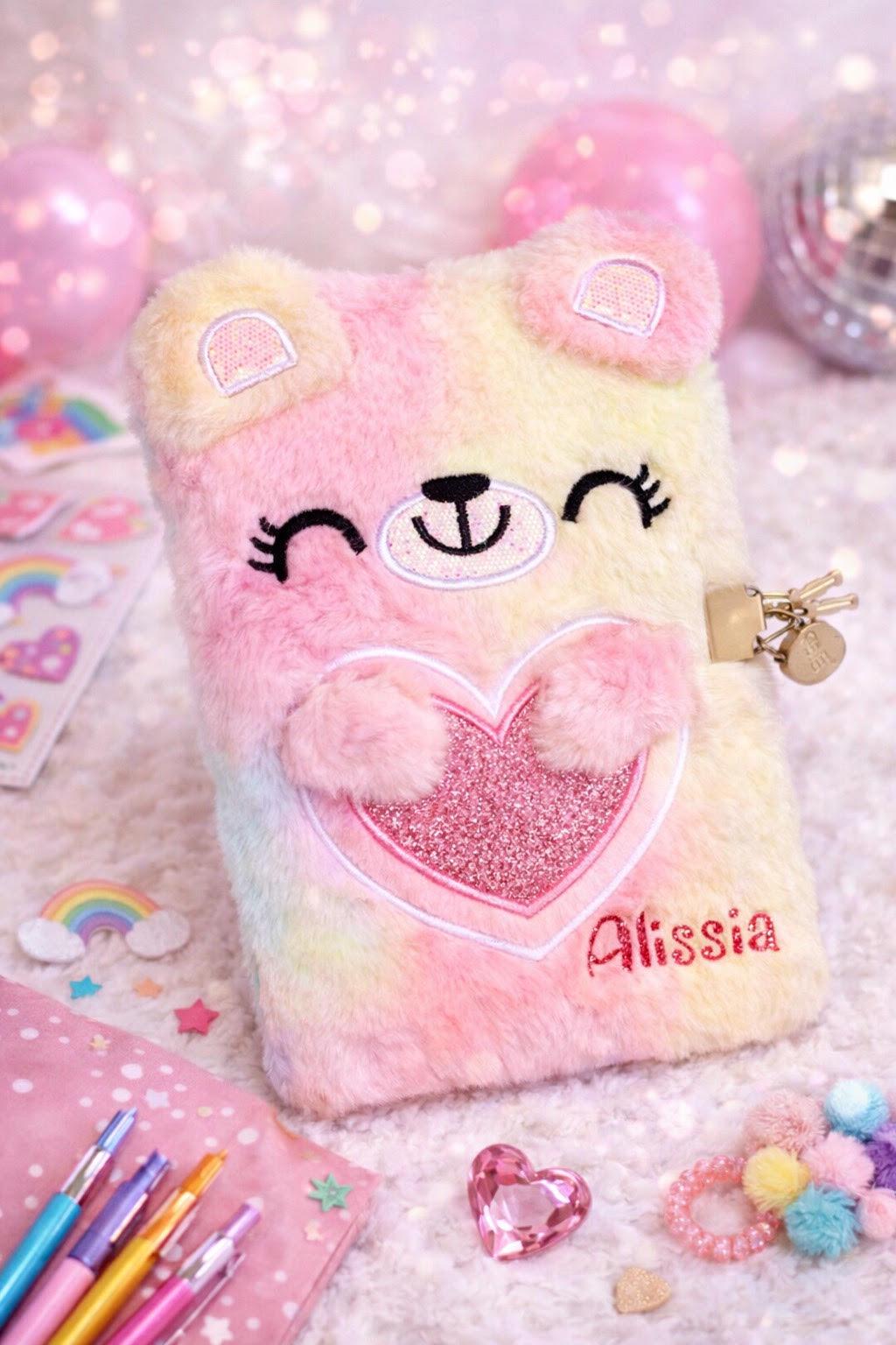 Custom Kids Fluffy Notebook, Personalized Journal With Name, Fluffy ...