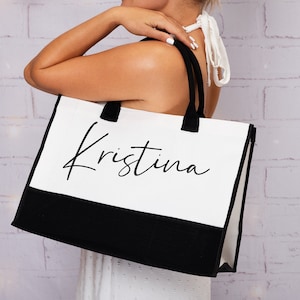 Custom Mrs Tote bag,  Bride Tote bag, Bachelorette bags, Bridesmaid bags, Bride gift, Bridal Shower gift, Large tote bags, Beach tote bags