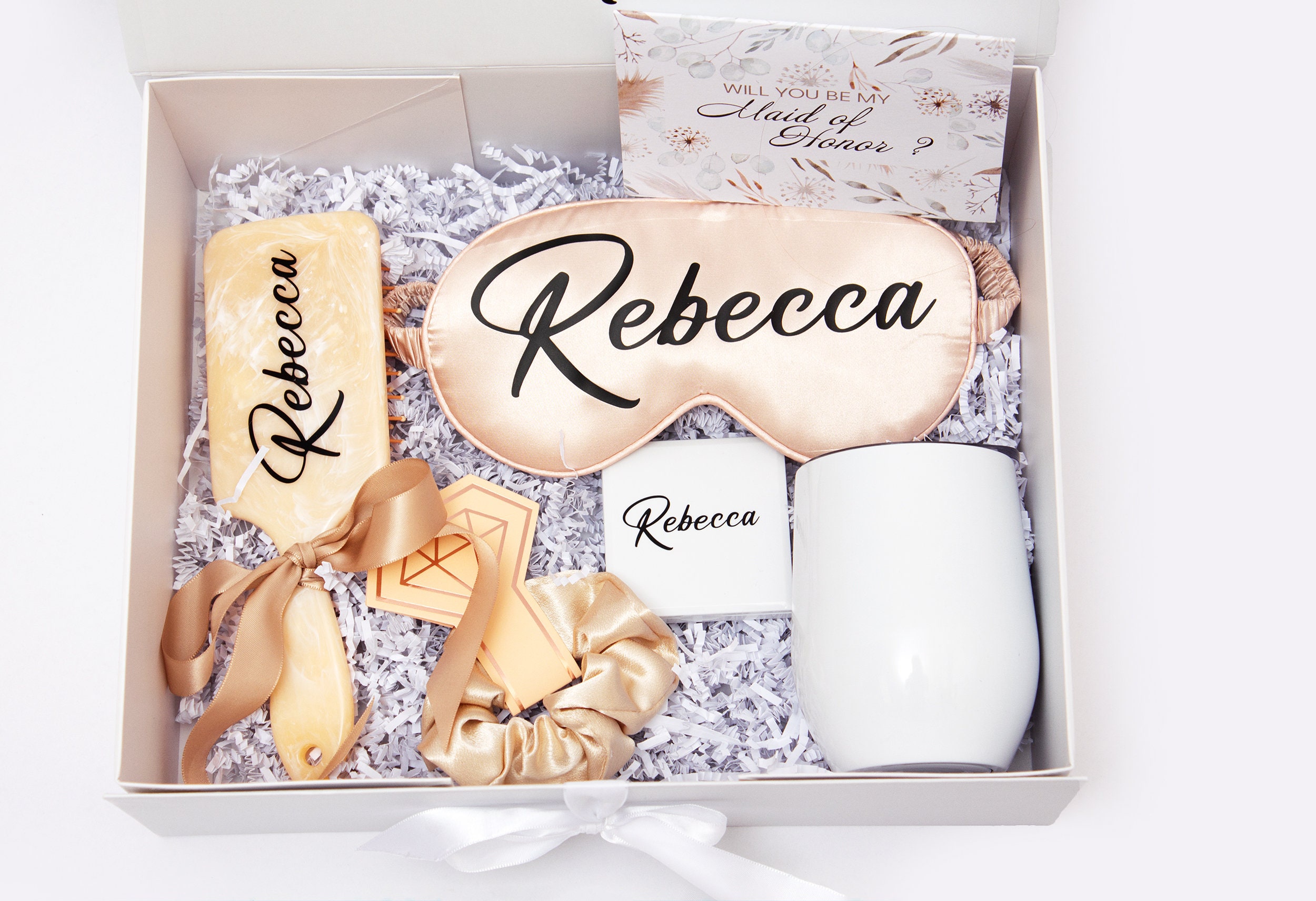 Custom Will You Be My Bridesmaid Box, Custom Box for Bridesmaids ...