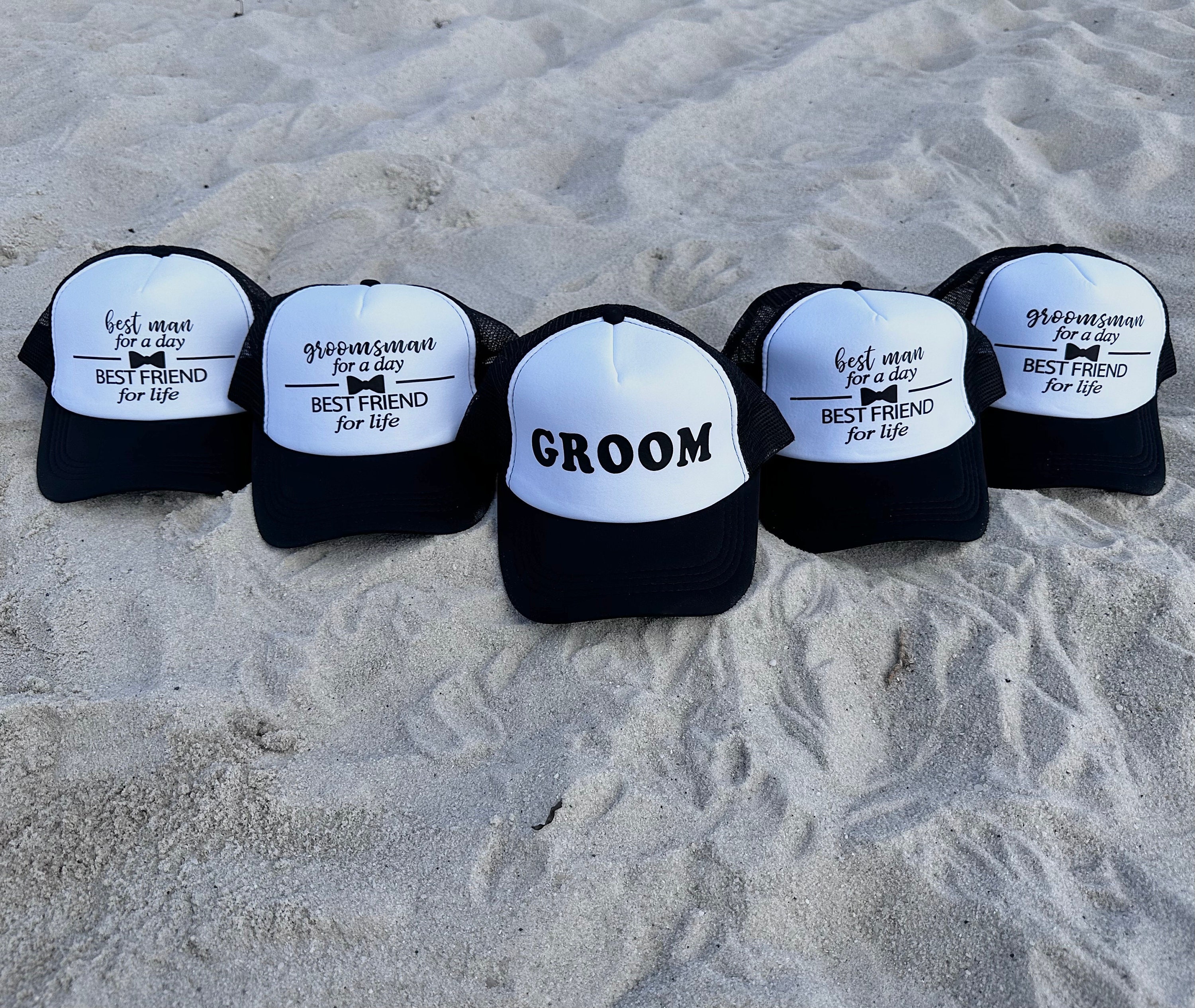 Groom baseball caps, Bachelor party caps, Groomsman caps, Best man caps, best friend trucker hats, Groom trucker hats, Custom Best man hats