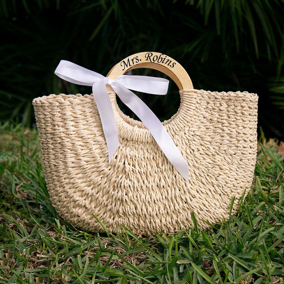 Personalised mrs beach bag hotsell