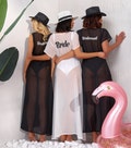 Custom Beach Cover ups, Personalized Swimsuits Coverups, Bachelorette gifts for Bridesmaids, Bridal Gifts for Honeymoon-Script,Made To Order