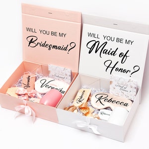 Custom Will You Be My Bridesmaid Box, Custom Box for Bridesmaids ...