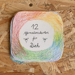 Cartes d'affirmation | amour de soi | 12 Affirmations | Soins personnels | Affirmations | Waldorf