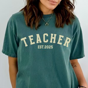 Custom Teacher Shirt, Comfort Colors Shirt, Gift for New Teacher, Personalized School Tshirt, Teacher Appreciation Shirt,Back To School Gift