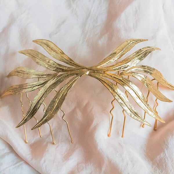 golden leaf headpiece