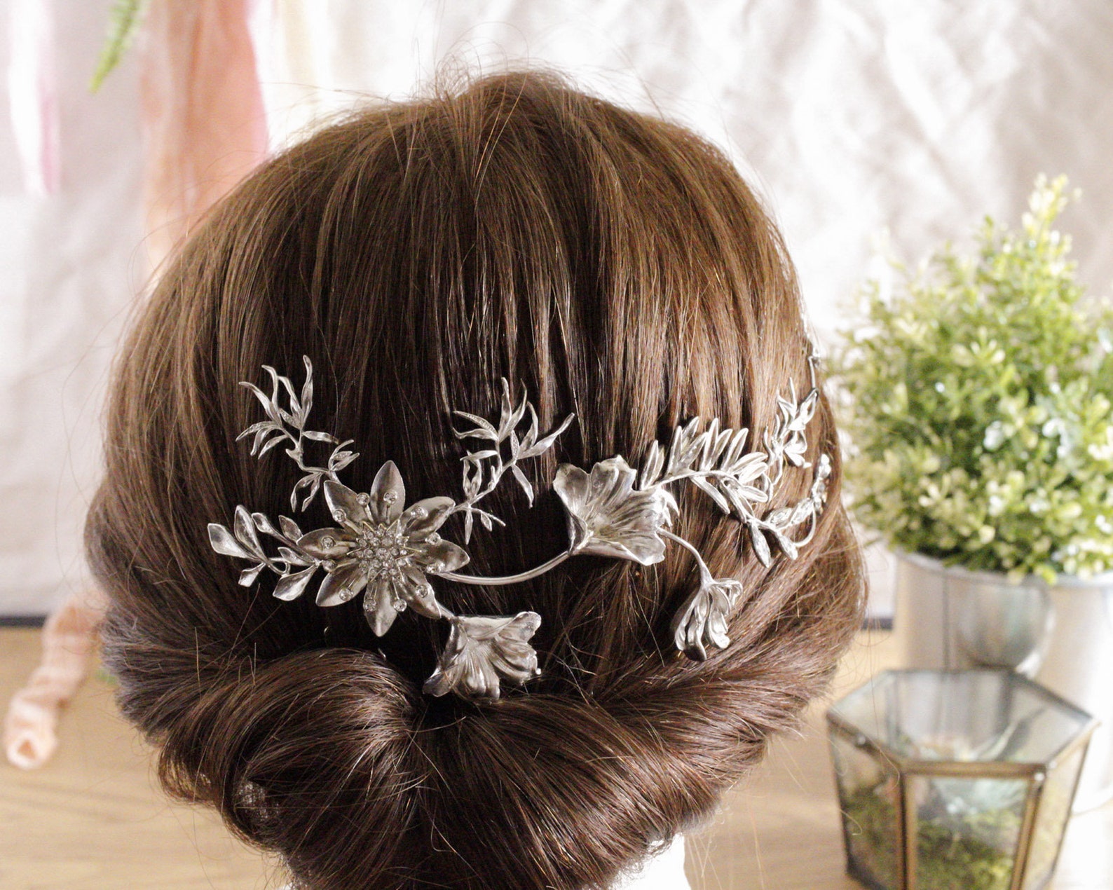 Leaf Rack Comb Leaf Jewelry Branch Hair Comb, Leaves Wrap Vine Headpiece, Flower and ...