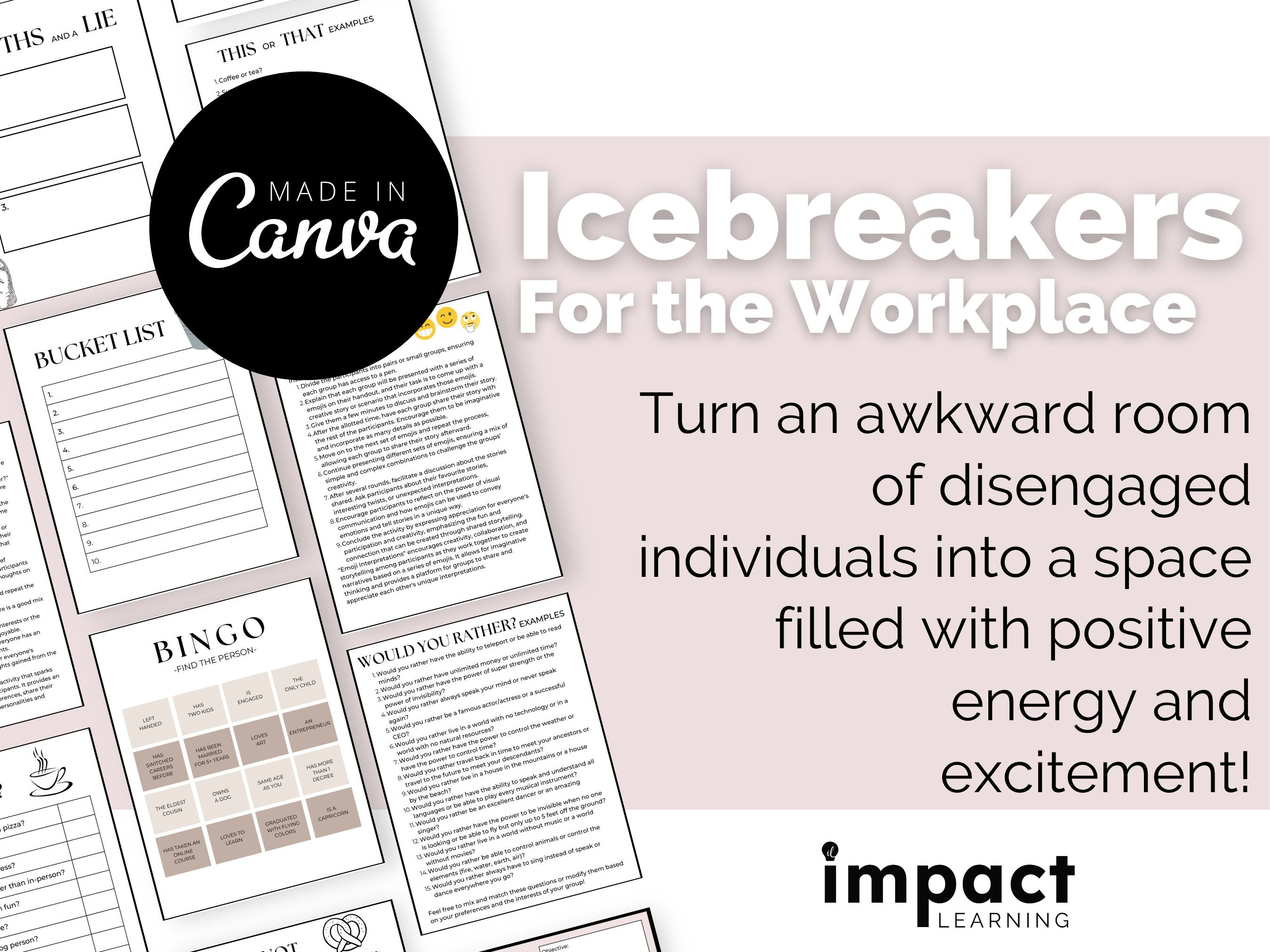Icebreakers for the Workplace Teamwork Games Social Icebreakers