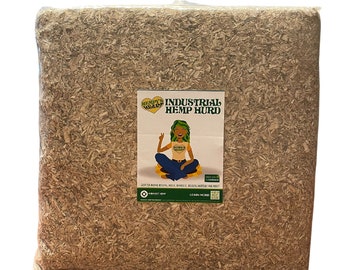 Hemp Hurd - Chicken Coop Bedding, 25lb compressed bag