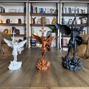 St. Michael the Archangel Statue/Detailed Masculine St. Michael Statue/ Affordable Religious Statue/ Archangel statue/Unique gift/Home Decor
