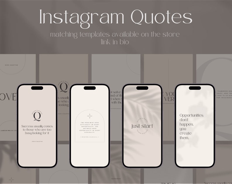 31 Instagram Motivational Quote Template Canva Editable Etsy