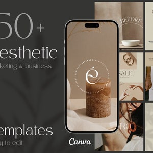 Social Media Templates bündeln | Instagram Vorlagen für kleine Unternehmen | Instagram-Content-Vorlagen | minimalistische Vorlagen | neutrale Farben