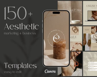 bundle social media templates | small business instagram templates | instagram content templates | minimalistic templates | neutral colors