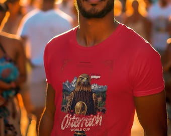 Österrike 2026 FIFA World Cup T-shirt | Das Team Soccer Fan Present | Österreich fotbollströja | Unisex grafisk t-shirt