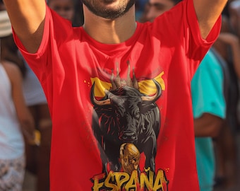 Spanien 2026 FIFA World Cup T-shirt | La Roja fotbollsfangåva | España fotbollströja | Unisex t-shirt med grafik