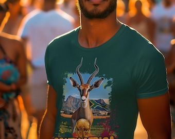 Sydafrika VM 2026 T-shirt | Sydafrikansk fotbollsfangåva | Sydafrika Pride-t-shirt | Unisex grafisk t-shirt