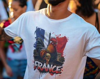Frankrike 2026 FIFA World Cup T-shirt | Les Bleus fotbollsfangåva | Frankrike fotbollströja | Unisex t-shirt med grafik