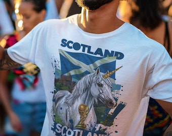 Scotland 2026 FIFA World Cup T-Shirt | Tartan Army Fan Gift | Alba Football Tee | Unisex Graphic Tee