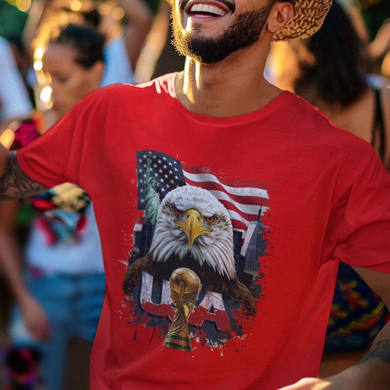 USA 2026 FIFA World Cup T-Shirt | USMNT Soccer Fan Gift | American Football Tee | Unisex Graphic Tee image 4