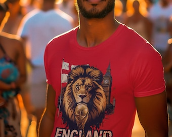 England 2026 FIFA World Cup T-Shirt | Three Lions Soccer Fan Gift | England Football Tee | Unisex Graphic Tee