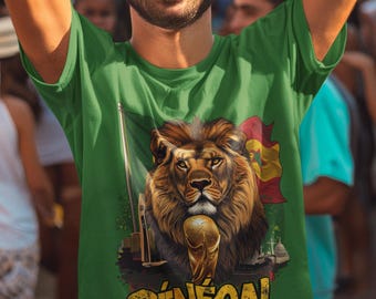 Senegal 2026 FIFA World Cup T-shirt | Teranga Lions fangåva | Senegal fotbollströja | Unisex grafiktröja