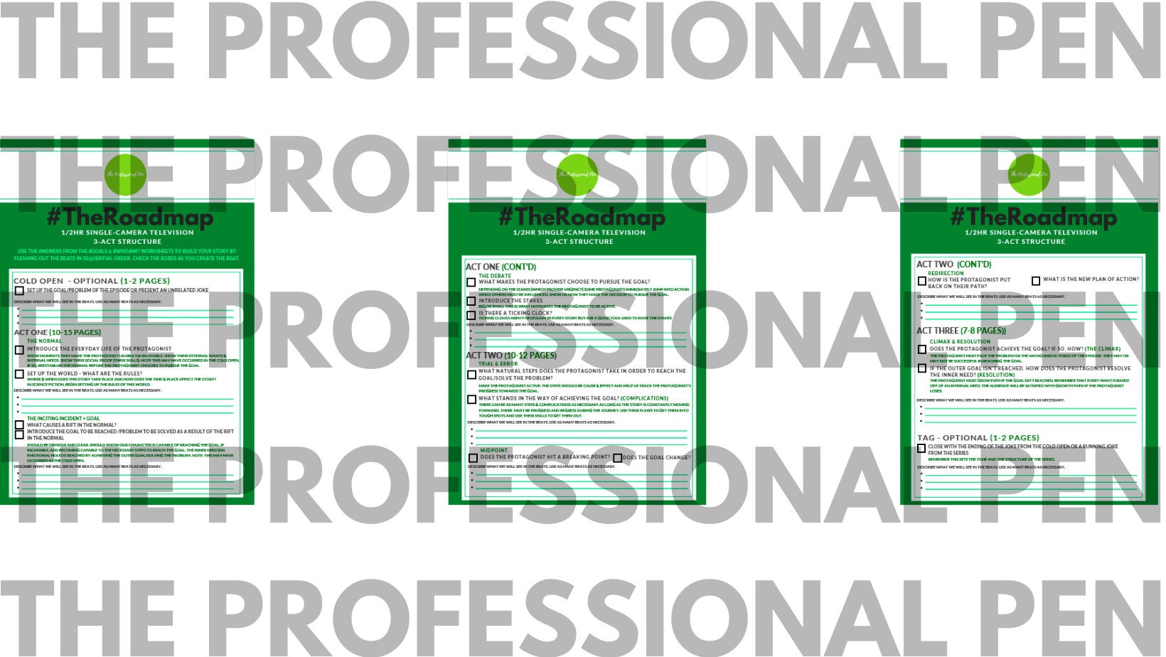 Outlining for 1hr TV Pilot Scripts - Etsy