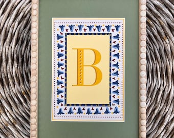 A3 A4 A5 | Decorative Letter Print | Personalised Wall Art | Personalised Gift | Kids Decor