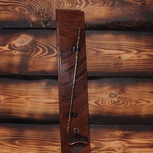 12 INCH NAILED IT Magnetic Bottle Opener from Brazilian Hardwood