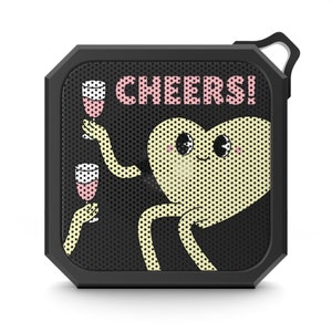 Cheers Heart Bluetooth Speaker - Wine - Valentine&#39;s Day Gift - Handmade with Love - Blackwater Outdoor Speaker - Water Resistant