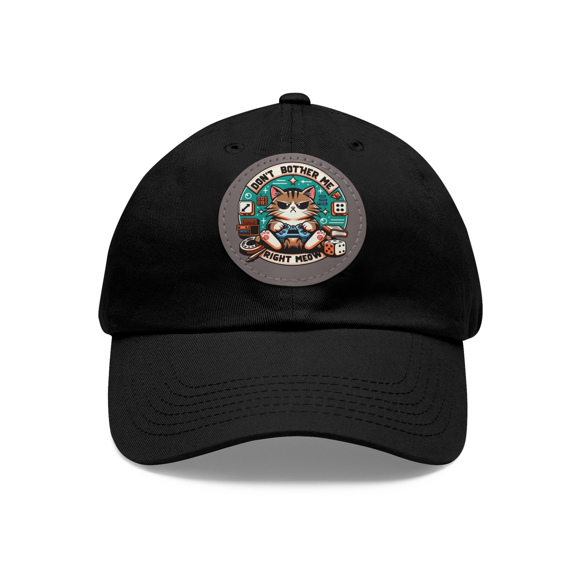 Grumpy Gaming Cat Hat - Video Game Nerdy Geek Gift Valentine's or Best ...