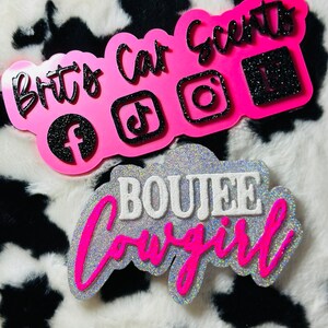 boujee cowgirl car freshie