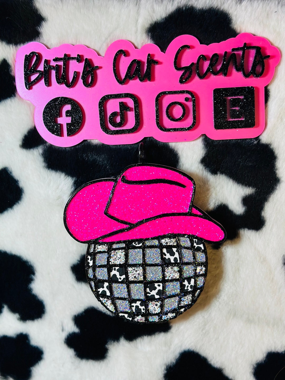 Cowboy Disco Ball Car Freshie Etsy