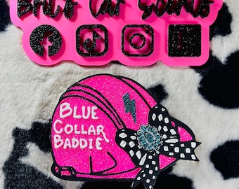 blue collar baddie car freshie