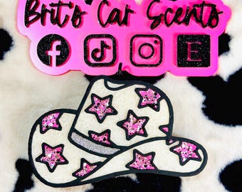 star hat car freshie