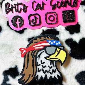 murica eagle car freshie