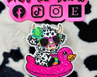 cow floatie car freshie