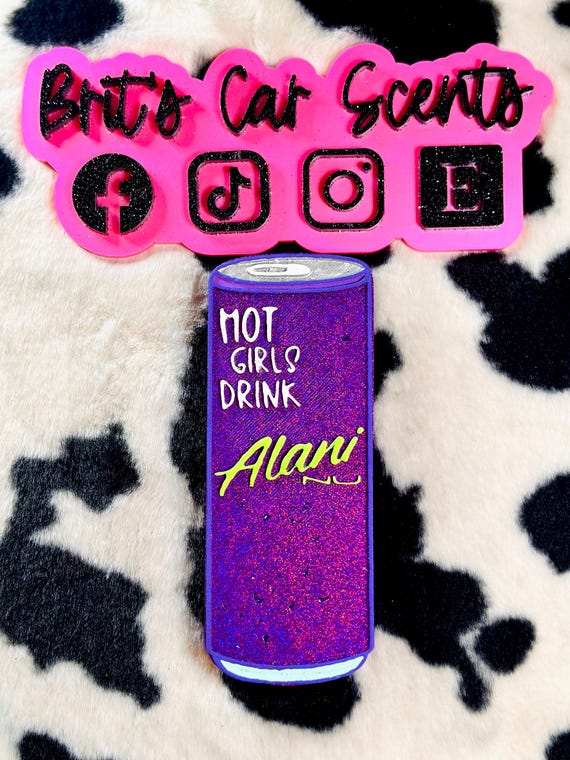 hot girls drink alani nu car freshie
