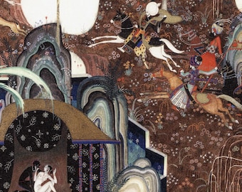 Kay Nielsen One Thousand and One Nights illustration The Tale of the Third Old Man Museum Matte fine art print and canvas