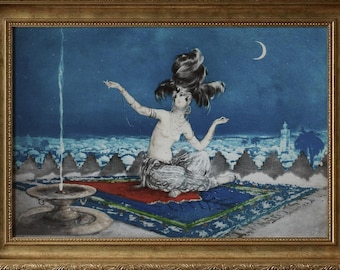Louis Icart Scheherezade museum matte print and canvas wall art reproduction