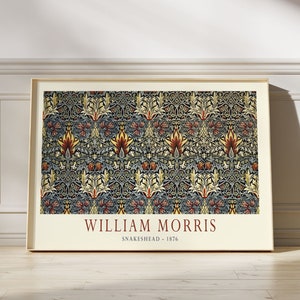 William Morris Snakeshead 1876. Fine art print. Premium matte paper poster.