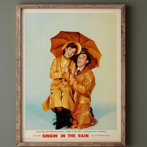 Singin&#39; in the Rain historic movie poster reproduction. Vintage prints of films that changed cinema history