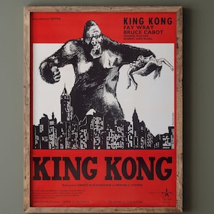 ヴィンテージ 1933 キングコング映画ポスタープリント - Etsy 日本