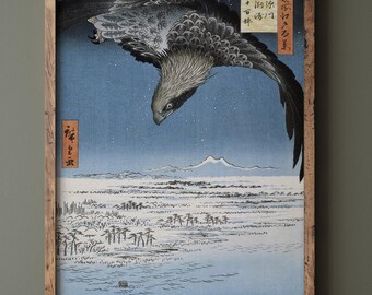 歌川広重作「深川洲崎十万坪 名所江戸百景」木版画、ジクレー、版画